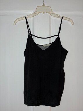 TOWNSEN Black Gray Strappy Layered Tank Top Size S